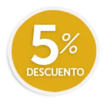 5% de descuento