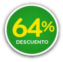 64 % de descuento