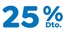 25% Dcto.