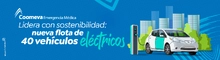 Coomeva Emergencia M&eacute;dica lidera con sostenibilidad: nueva flota de 40 veh&iacute;culos el&eacute;ctricos