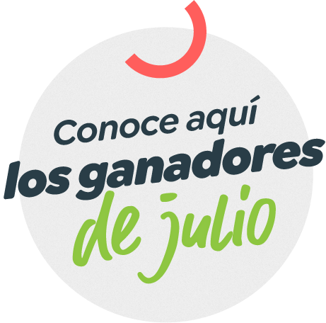 Conoce aquí a los ganadores de julio