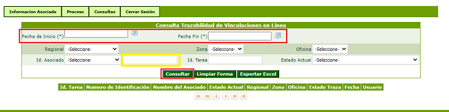 ¿Cómo puedo hacer seguimiento a las vinculaciones? 2